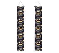 Bannière de porche de remise de diplôme YYHWHJDE Belle impression Saturne Panneau de porte, pour extérieur et intérieur, cour, fête, 30,5 x 180,3 cm