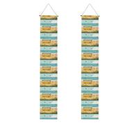 Bannière de porche de remise de diplôme YYHWHJDE bus plage bord de mer impression décoration bannière panneau de porte, pour extérieur intérieur cour fête 30,5 x 180,3 cm