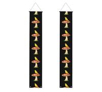 Bannière de porche de remise de diplôme YYHWHJDE Canari sur un champignon - Bannière décorative pour extérieur et intérieur - 30,5 x 180,3 cm