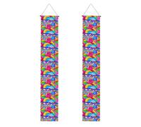 Bannière de porche de remise de diplôme YYHWHJDE Candy Land - Bannière décorative pour extérieur et intérieur - 30,5 x 180,3 cm