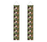 Bannière de porche de remise de diplôme YYHWHJDE Cochons d'Inde Impression Décoration de porte, pour extérieur et intérieur, cour, fête, 30,5 x 180,3 cm
