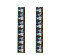 Bannière de porche de remise de diplôme YYHWHJDE Forest Lakes of New Hampshire - Bannière décorative pour extérieur et intérieur - 30,5 x 180,3 cm