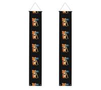 Bannière de porche de remise de diplôme YYHWHJDE Little Bear regardant le ciel Impression décorative Panneau de porte, pour extérieur et intérieur, cour, fête, 30,5 x 180,3 cm