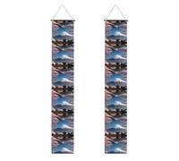 Bannière de porche de remise de diplôme YYHWHJDE Mont Fuji au début du printemps Impression décorative Bannière de porte, pour extérieur et intérieur, cour, fête, 30,5 x 180,3 cm