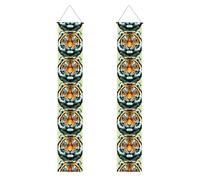 Bannière de porche de remise de diplôme YYHWHJDE Petite tête de tigre Impression Décoration de porte, pour extérieur et intérieur, cour, fête, 30,5 x 180,3 cm