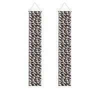 Bannière de porche de remise de diplôme YYHWHJDE Rottweiler papier peint impression décoration bannière panneau de porte, pour extérieur et intérieur, cour, fête, 30,5 x 180,3 cm