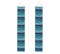 Bannière de porche de remise de diplôme YYHWHJDE The Deep Blue Sea Impression Décoration de porte, pour extérieur et intérieur, cour, fête, 30,5 x 180,3 cm