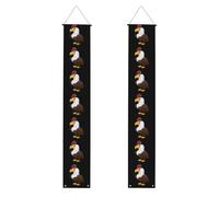 Bannière de porche de remise de diplôme YYHWHJDE The Eagle wears a gorgeous rose hat Printing Decor Banner Door Sign, pour extérieur et intérieur, cour, fête, 30,5 x 180,3 cm