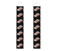 Bannière de porche de remise de diplôme YYHWHJDE The Everlasting Rose Brick Printing Decor Banner Door Sign, pour extérieur et intérieur, cour, fête, 30,5 x 180,3 cm