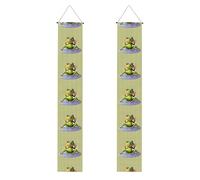 Bannière de porche de remise de diplôme YYHWHJDE The Funny Frog doing Yoga Printing Decor Banner Door Sign, pour extérieur et intérieur, cour, fête, 30,5 x 180,3 cm