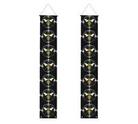Bannière de porche de remise de diplôme YYHWHJDE The Little Bee in the Crystal Printing Decor Banner Door Sign, pour extérieur et intérieur, cour, fête, 30,5 x 180,3 cm