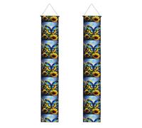 Bannière de porche de remise de diplôme YYHWHJDE tournesol bleu imprimé papillon décoration bannière panneau de porte, pour extérieur et intérieur, cour, fête, 30,5 x 180,3 cm
