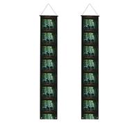 Bannière de porche de remise de diplôme YYHWHJDE Trois Dinosaures Impression Décoration Panneau de porte, pour extérieur et intérieur, cour, fête, 30,5 x 180,3 cm