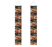 Bannière de porche dorée avec impression torréfaction pour remise de diplôme, panneau avant, drapeaux à suspendre, décorations de fête, pour porte extérieure et intérieure