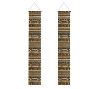 Bannière de porche égyptienne pharaonique pour remise de diplôme. Parfaite pour les fêtes de remise de diplôme en plein air, durable et résistante aux intempéries.