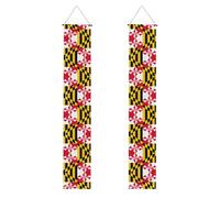 Bannière de porche imprimée drapeau du Maryland pour Thanksgiving, bannières d'intérieur pour porte d'entrée, pour toutes les célébrations