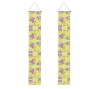 Bannière de porche imprimée hibou debout - Décorations de fête polyvalentes, parfaite pour porte d'entrée, mur, terrasse, et plus encore