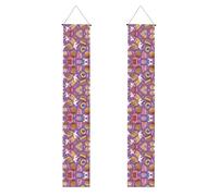 Bannière de porche imprimée licorne pour Thanksgiving, bannières d'intérieur pour porte d'entrée, pour toutes les célébrations