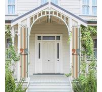 Bannière de porche pour porte d'entrée, bannière de porte d'entrée, panneau de porte d'entrée, bannière de porte de bienvenue, bannière de porte d'amour à rayures, drapeau à suspendre pour décoration