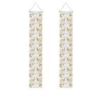 Bannière de porche pour remise de diplôme BROLEO Two Deer In The Snow Prints Décoration de porte, pour extérieur et intérieur, cour, fête, 30,5 x 180,3 cm