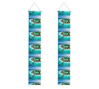 Bannière de porche pour remise de diplôme - Motif paysage des Maldives - Bannière décorative pour extérieur et intérieur - 30,5 x 180,3 cm - Style 591