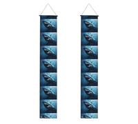 Bannière de porche pour remise de diplôme YYHWHJDE Great White Shark Printing Decor Banner Door Sign, pour extérieur et intérieur, cour, fête, 30,5 x 180,3 cm