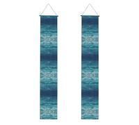 Bannière de porche « The Deep Blue Sea » - Décoration extérieure double face pour fête, panneau de jardin étanche pour réalisation importante - Célébration de la maison