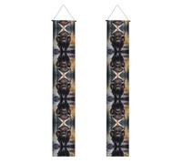 Bannière de porche WZYWHJ à motif bison d'Amérique du Nord - Décoration murale à suspendre - Pour extérieur et intérieur - 30,5 x 180,3 cm