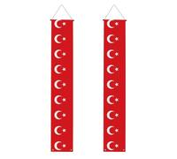 Bannière de porche WZYWHJ avec drapeau de la Turquie - Décoration murale à suspendre - Pour extérieur et intérieur - 30,5 x 180,3 cm