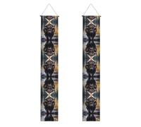 Bannière de porche WZYWHJ avec impression bison d'Amérique du Nord - Décoration murale à suspendre - Pour extérieur et intérieur - 30,5 x 180,3 cm