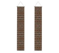 Bannière de porche WZYWHJ avec motifs tribaux africains imprimés, décoration murale, bannière de porte, pour extérieur et intérieur, cour, fête, 30,5 x 180,3 cm