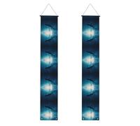 Bannière de porche WZYWHJ baleine plongée image décoration murale bannière panneau de porte, pour extérieur intérieur cour fête 30,5 x 180,3 cm