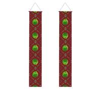 Bannière de porche WZYWHJ Big Eye avec impression pastèque - Décoration murale à suspendre - Pour extérieur et intérieur - 30,5 x 180,3 cm