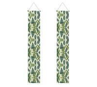 Bannière de porche WZYWHJ Encyclopédie des fougères - Décoration murale à suspendre - Pour extérieur et intérieur - 30,5 x 180,3 cm