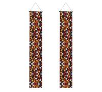 Bannière de porche WZYWHJ Games Dice Set Motif Décor Mural Bannière Panneau de Porte pour Extérieur Intérieur Yard Party 30,5 x 180,3 cm