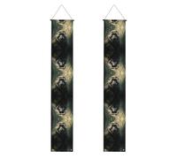 Bannière de porche WZYWHJ grand singe - Décoration murale à suspendre - Pour extérieur et intérieur - 30,5 x 180,3 cm