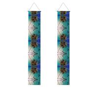 Bannière de porche WZYWHJ imprimée îles des Caraïbes - Décoration murale à suspendre - Pour extérieur et intérieur - 30,5 x 180,3 cm