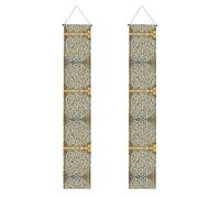 Bannière de porche WZYWHJ Labyrinthe Carte au Trésor Imprimée Décor Mural Bannière Panneau de Porte pour Extérieur Intérieur Yard Party 30,5 x 180,3 cm