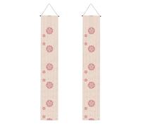 Bannière de porche WZYWHJ Little Cherry Blossoms - Décoration murale à suspendre - Pour extérieur et intérieur - 30,5 x 180,3 cm