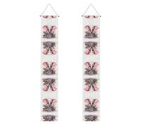 Bannière de porche « WZYWHJ Little Pink Elephant taking Bath » - Décoration murale à suspendre - Pour extérieur et intérieur - 30,5 x 180,3 cm