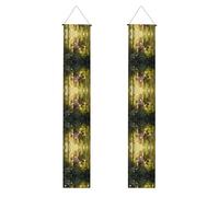 Bannière de porche « WZYWHJ Little Rabbit in the Grass » - Décoration murale à suspendre - Pour extérieur et intérieur - 30,5 x 180,3 cm