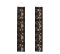 Bannière de porche WZYWHJ New York - Décoration murale à suspendre - Pour extérieur et intérieur - 30,5 x 180,3 cm