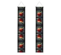 Bannière de porche WZYWHJ Pomme dans le croquis Impression Décoration murale Panneau de porte, pour extérieur et intérieur, cour, fête, 30,5 x 180,3 cm