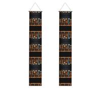 Bannière de porche WZYWHJ Primitive Totem Décoration murale Panneau de porte, pour extérieur et intérieur, cour, fête, 30,5 x 180,3 cm