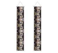 Bannière de porche WZYWHJ Shih Tzu - Décoration murale à suspendre - Pour extérieur et intérieur - 30,5 x 180,3 cm