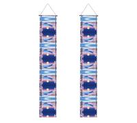 Bannière de porche WZYWHJ Solstice d'hiver Impression Paysage Décor Mural Bannière Panneau de Porte pour Extérieur Intérieur Yard Party 30,5 x 180,3 cm