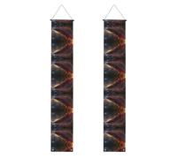 Bannière de porche WZYWHJ Strange Plume Stylo Photo Décor Mural Bannière Panneau de Porte pour Extérieur Intérieur Yard Party 30,5 x 180,3 cm