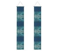 Bannière de porche WZYWHJ The Deep Ocean - Décoration murale à suspendre - Pour extérieur et intérieur - 30,5 x 180,3 cm