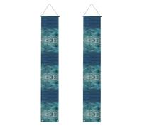 Bannière de porche WZYWHJ The Deep Ocean - Décoration murale à suspendre - Pour extérieur et intérieur - 30,5 x 180,3 cm