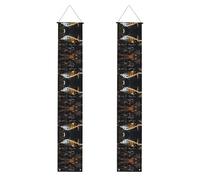 Bannière de porche WZYWHJ vintage avec impression de machines d'avion - Décoration murale - Pour extérieur et intérieur - 30,5 x 180,3 cm